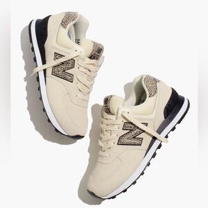 New Balance 574 Sneakers in Cheetah Leather